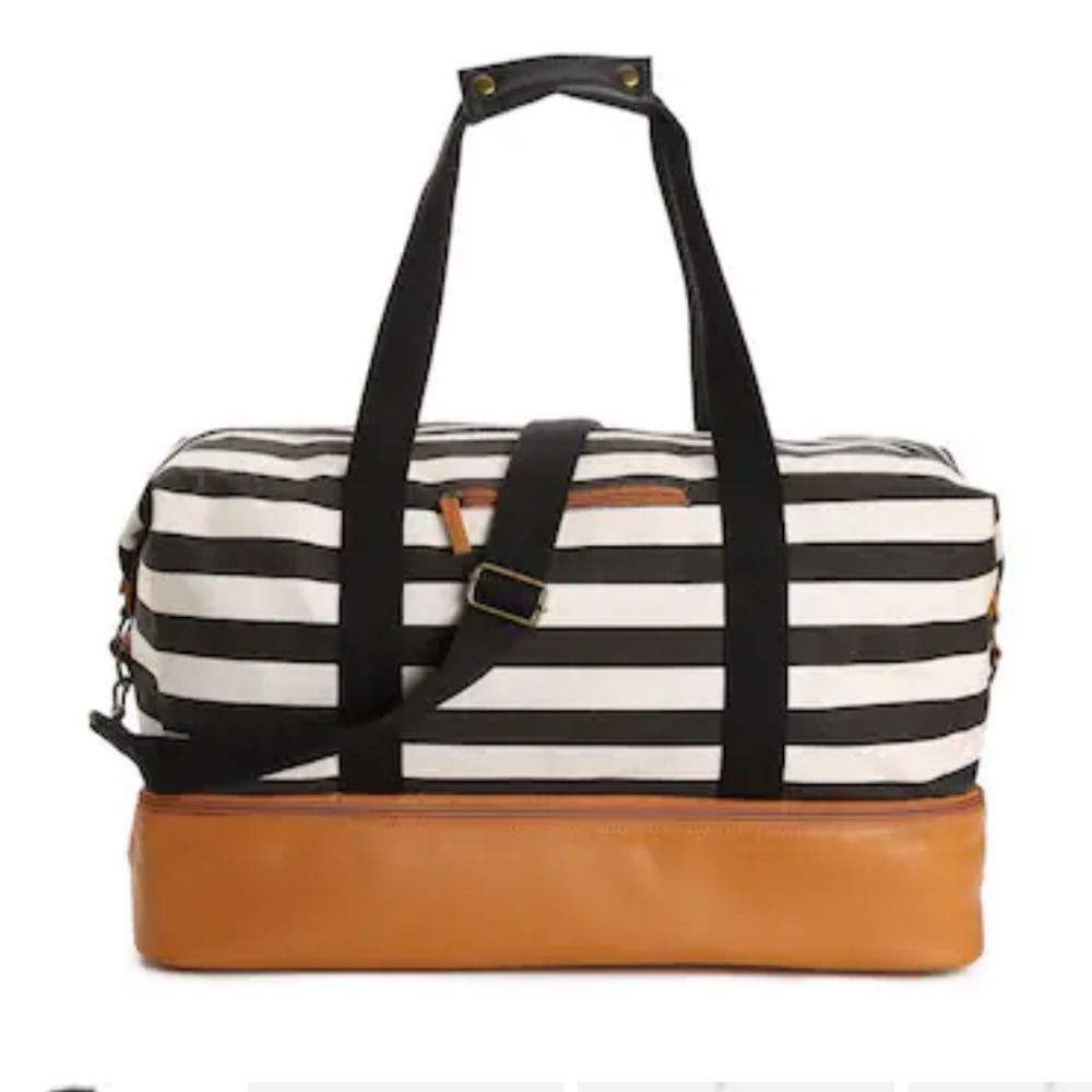Striped Weekender Bag